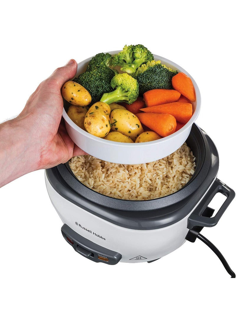 راسيل هوبز قدر طهي أرز بالبخار بحجم كبير 2 L 500 W 27040GCC أبيض / أسود / صافي - Image 2
