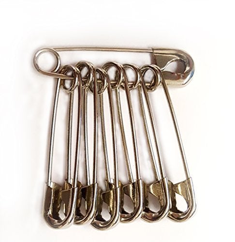 NiftyPlaza 500 Pcs Extra Large 2" Safety Pins - Heavy Duty, Industrial Strength, Nickel Plated, Rust Resistant (500 Safety Pins) - Image 3