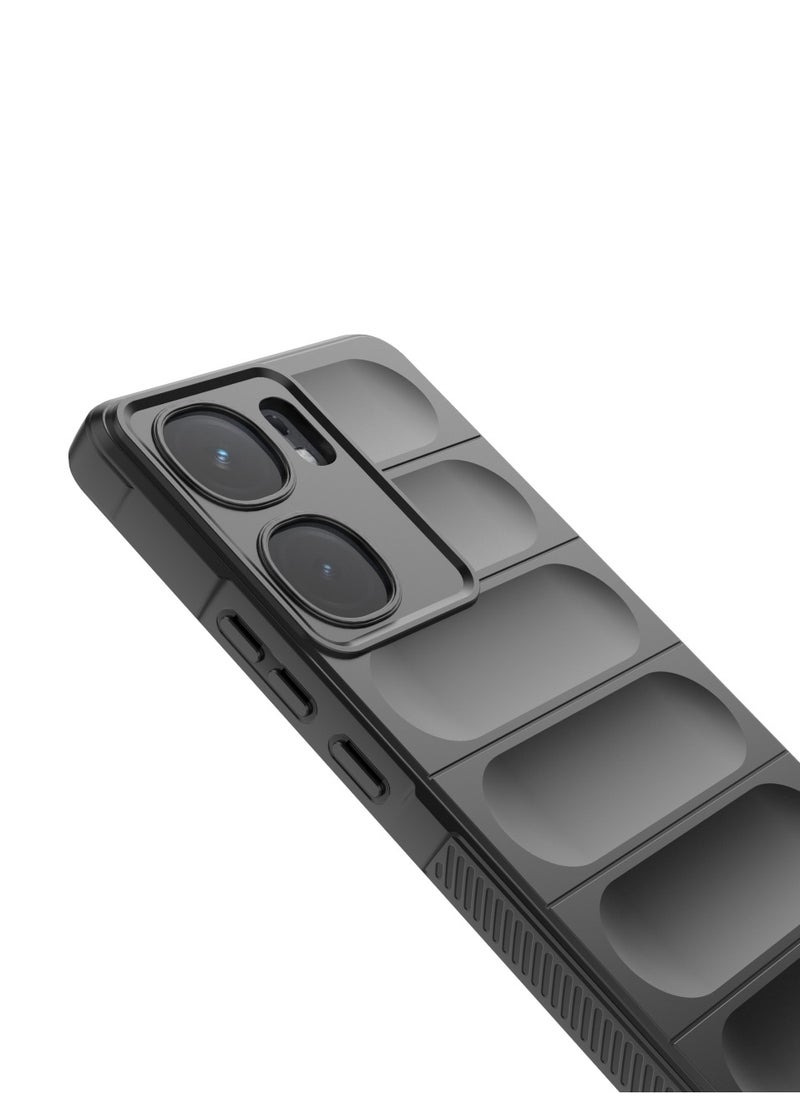 Generic Cover Vivo IQOO Neo 9 5G / Vivo iQOO Neo 9 Pro 5G  , - Brushed Dual Protection Shockproof Cover - Heavy Duty Slip-Resistant Case With Ultra Protection For Camera - Black  - Image 3