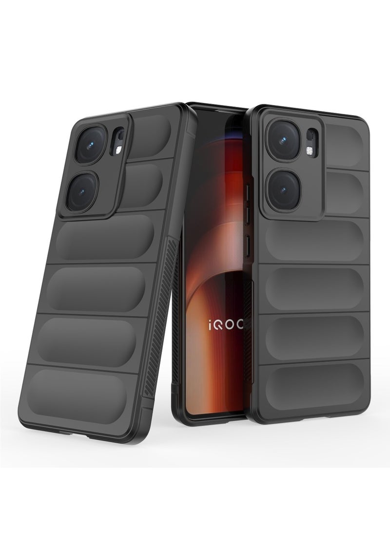Generic Cover Vivo IQOO Neo 9 5G / Vivo iQOO Neo 9 Pro 5G  , - Brushed Dual Protection Shockproof Cover - Heavy Duty Slip-Resistant Case With Ultra Protection For Camera - Black  - Image 4