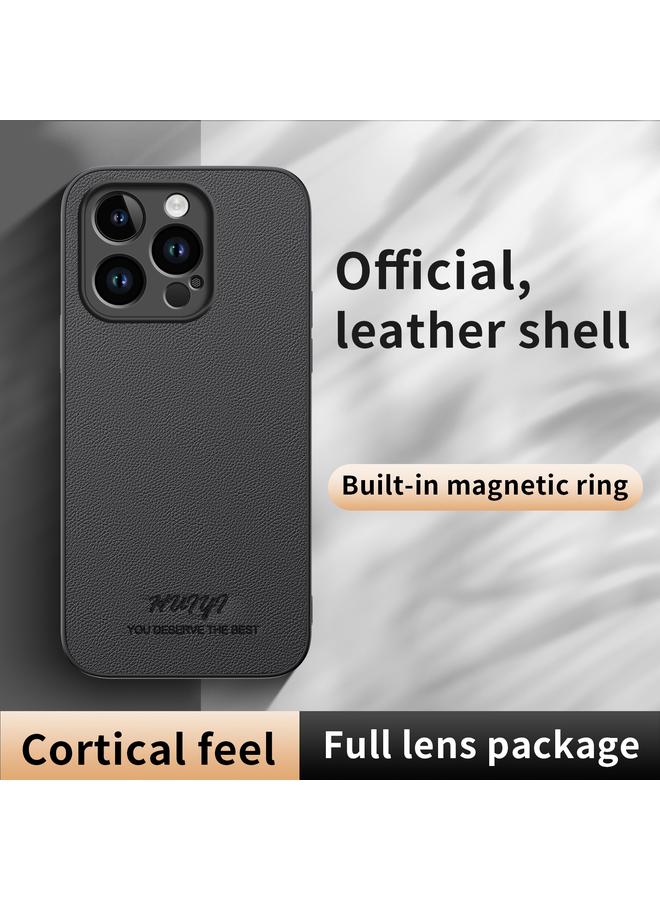 اس-توب جراب هاتف مغناطيسي من الجلد من HUIYI لهاتف iPhone 14 Pro - Image 4