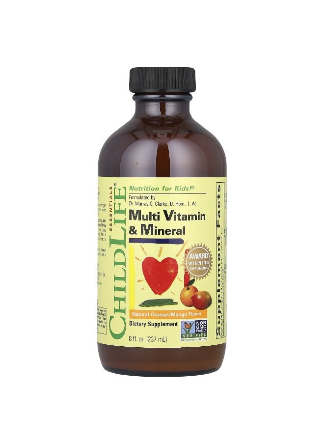 CHILDLIFE ESSENTIALS ChildLife Essentials, Multi Vitamin & Mineral, Natural Orange/Mango, 8 fl oz (237 ml) 
