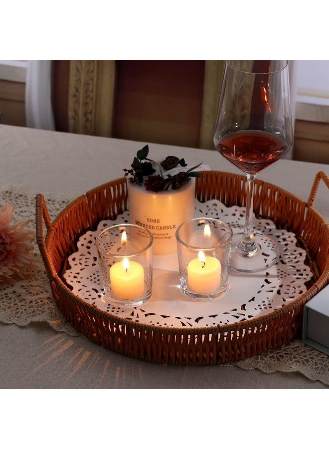 Kaameri Bazaar Set of 6 Glass Votive Tealight Candle Holders - Living Room Side Table Home Decoration (Glass, Pack of 6, Clear) - Image 3