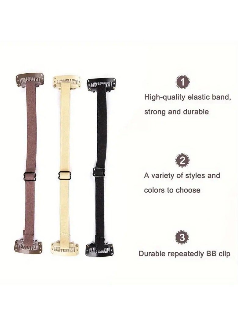 KHAJUL 3PCS Instant Face Lifting Band for Eye Wrinkle, Fish Line, Face Lifting Multi-use Face Lifting Sticker (Brown/Black/Flesh) - Image 3