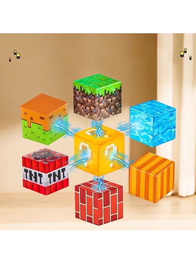 100 Pieces Magnetic Building Blocks - Build Mine Magnet World Magic Set, Building STEM Sensory Toddler Toys for 3+ Year Old Boys & Girls （Sakura Princess and Magma Knight） - Image 5