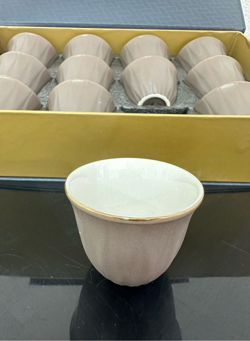 Porcelain Coffee Cup 12 Pcs set  - Image 1