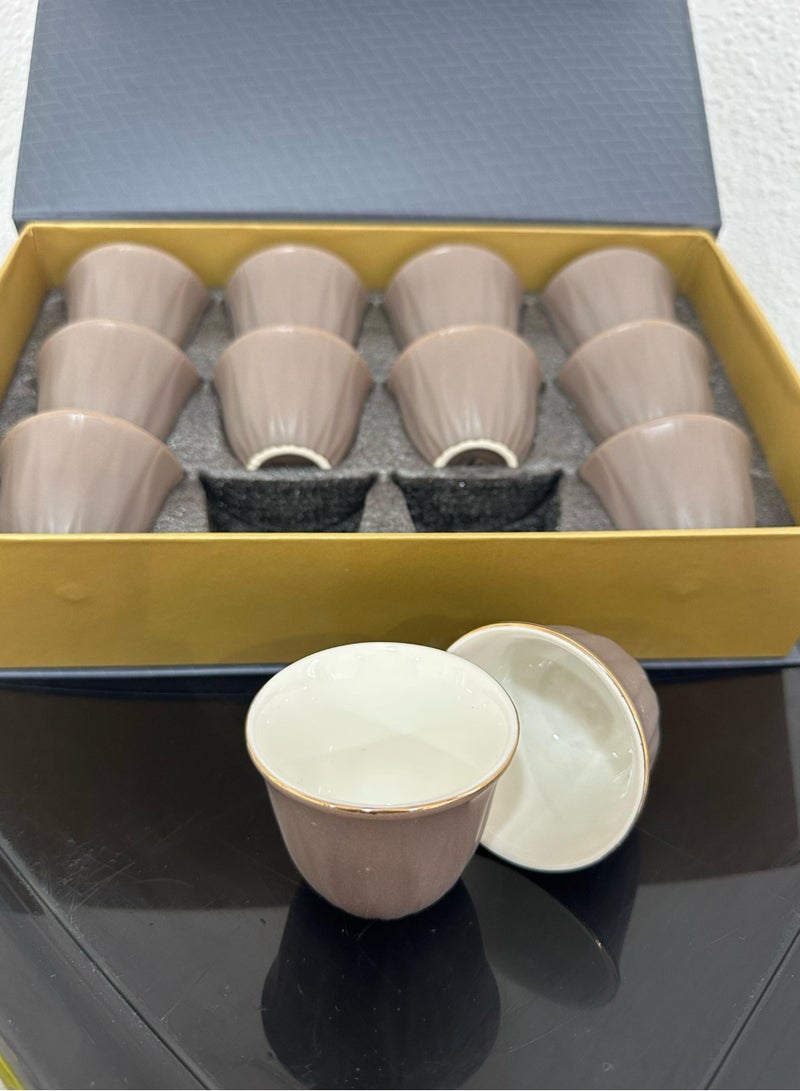 Porcelain Coffee Cup 12 Pcs set  - Image 2