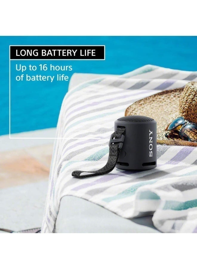 Sony SRS-XB13 EXTRA BASS Wireless Bluetooth Portable Lightweight Compact Travel Speaker, IP67 Waterproof & Durable for Outdoor, 16 Hour Battery, USB Type-C, Removable Strap, & Speakerphone, Black - Image 4