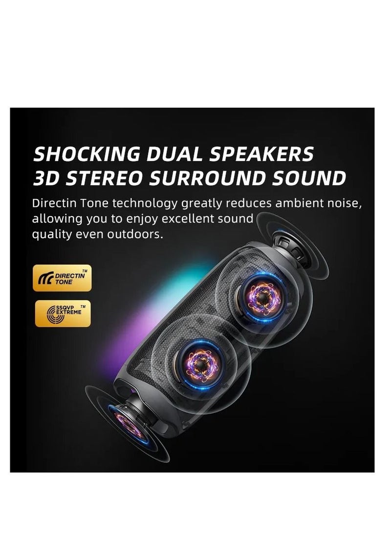 sanag Sanag V10S PRO 10W 2.1 Channels Wireless Bluetooth Speaker LED Dynamic Light TWS Bass Speaker  - Image 5