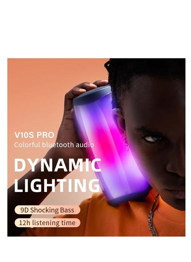 sanag Sanag V10S PRO 10W 2.1 Channels Wireless Bluetooth Speaker LED Dynamic Light TWS Bass Speaker  - Image 3