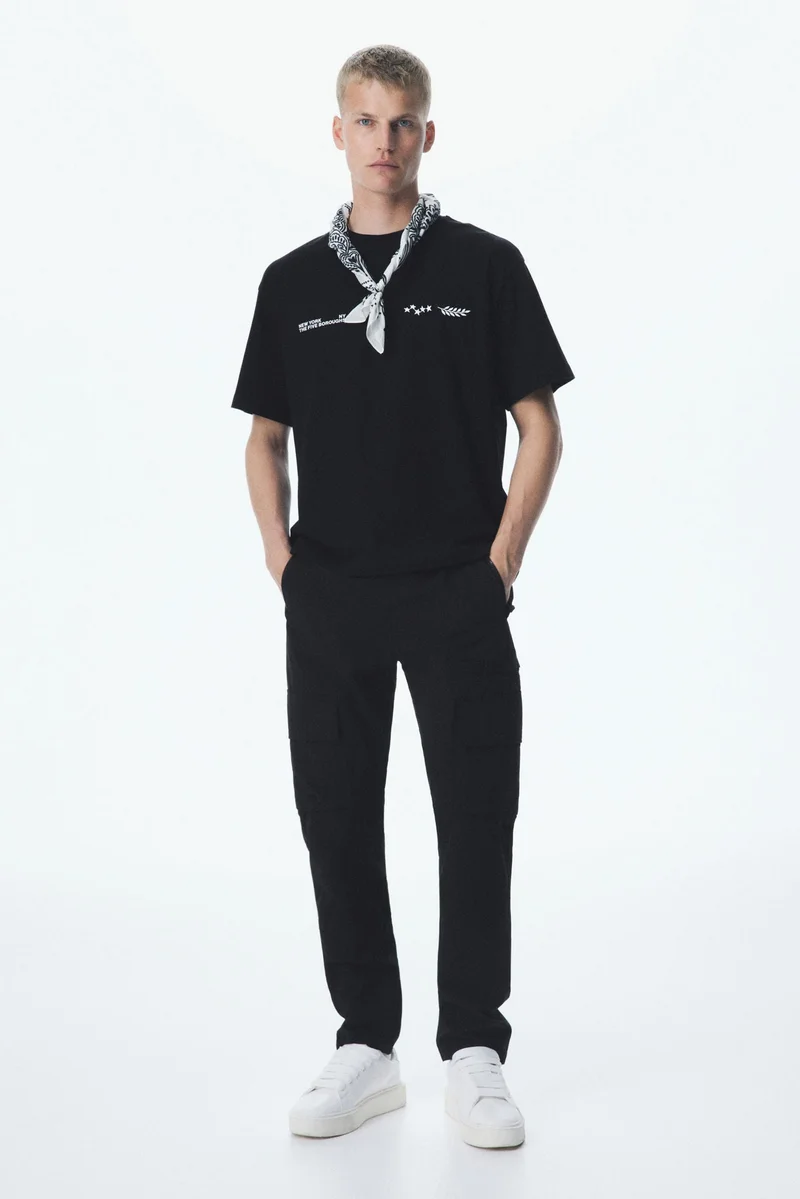 H&M Loose Fit Printed T-shirt