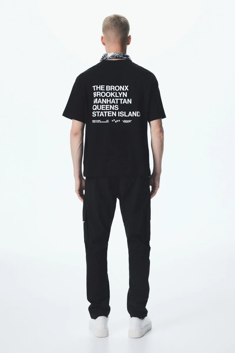 H&M Loose Fit Printed T-shirt