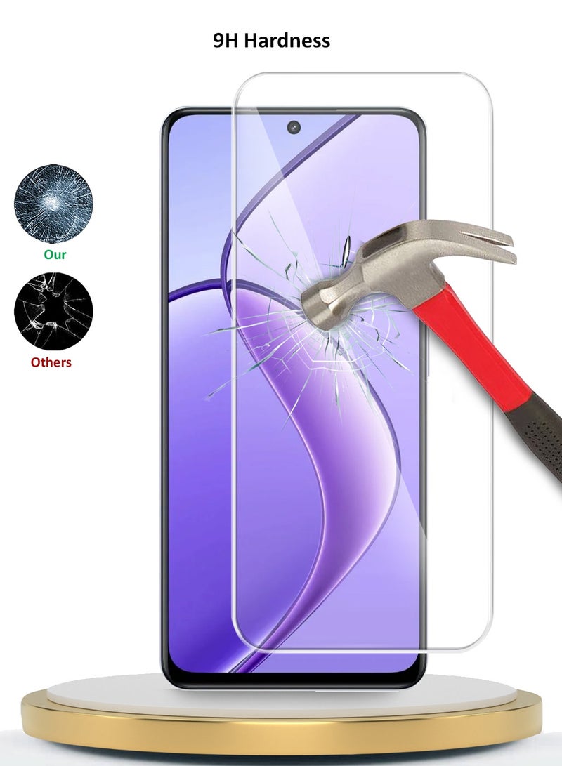 Wtech Realme 12x 5G 2024 Premium Series Curved Edges 9H 2.5D Tempered Glass Screen Protector (MSG9CN) - Clear - Image 3