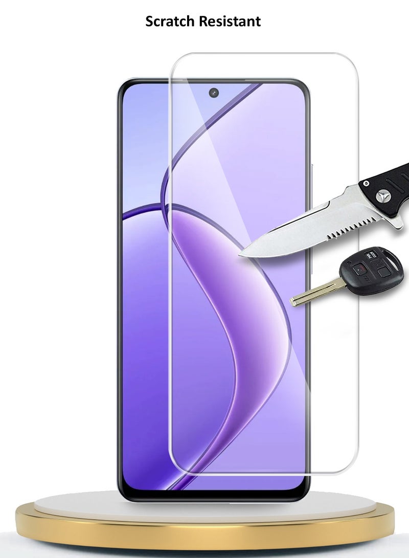 Wtech Realme 12x 5G 2024 Premium Series Curved Edges 9H 2.5D Tempered Glass Screen Protector (MSG9CN) - Clear - Image 5