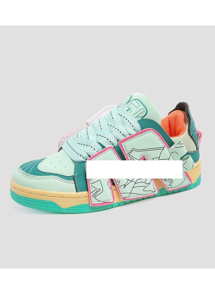 KUYING New Thick Sole Elevated Board Shoes