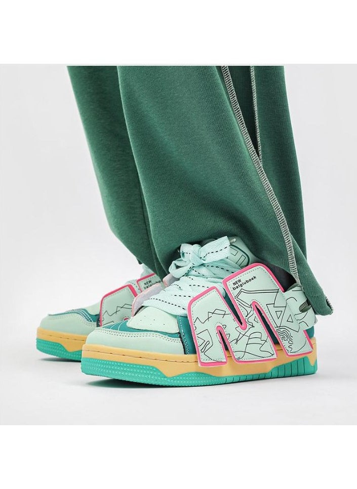 KUYING - New Thick Sole Elevated Board Shoes - Image 1