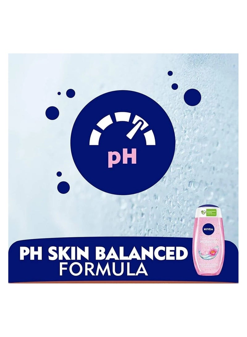 Nivea Waterlily & Oil Refreshing Shower Gel for Skin Care - 250 ml - Image 5