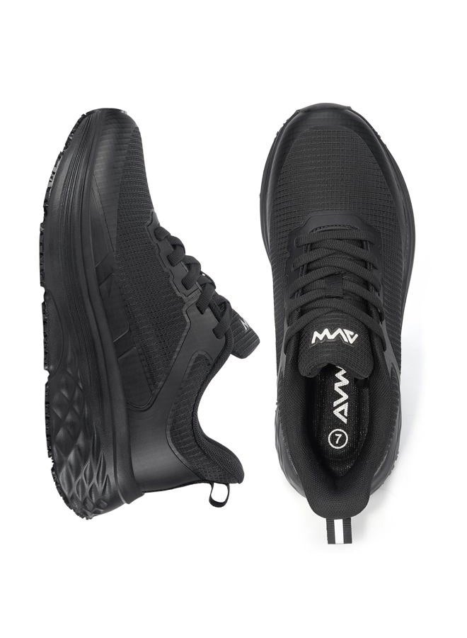 AVW Womens Non Slip Work Shoes Water Resistant Walking Food Service Chef Kitchen Shoes, Black, 9 - Image 4