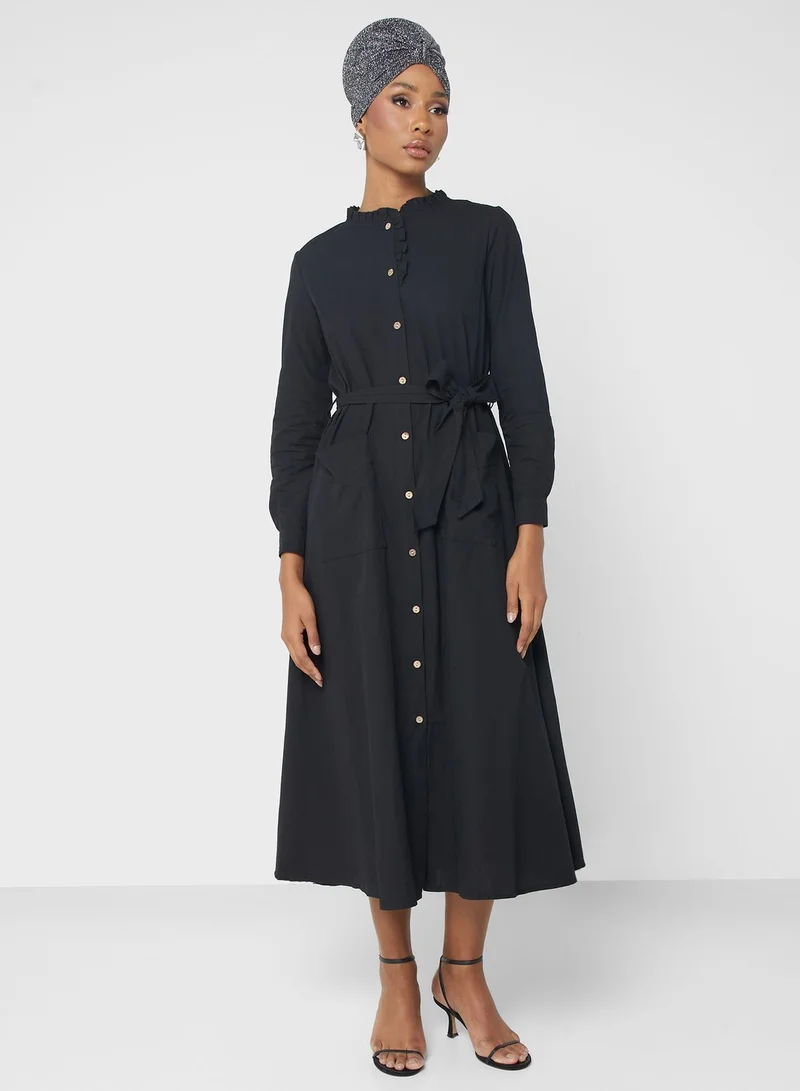 Khizana Ruffle Detail Dress