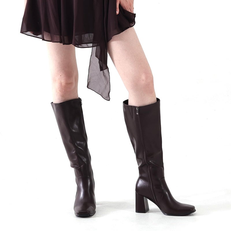 Vipost 3.35-inch Square Toe Knee High Boots for Women, Chunky Block Heel Tall Boots for Women with Side Zipper, Fashion Comfortable Long Fall Winter Boot 2025 - Image 3