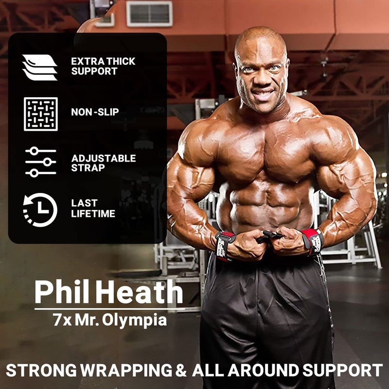 Schiek Sports Model 1000-DLS Deluxe Dowel Straps For Weight Lifting - Image 2