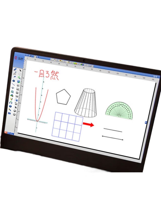 HANVON لوحة الكتابة بالإضافة إلى لوحة الكتابة اليدوية الإلكترونية لوح أبيض عرض كمبيوتر تعليم لوح الكتابة المعقدة الصيغة لوح الرسم - Image 3