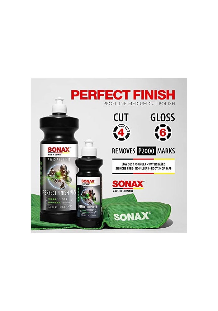 SONAX Perfect Finish 1L Scratch and Swirl Remover Polish Machine Polish Paint Correction Polish High Gloss Black Paint Polish No Fillers Paint Correction 338 Oz - Image 3