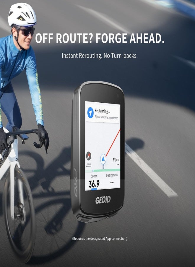 GEOID CC700 2.8‘’ Color Screen Bike/Cycling Computer Wireless - Route Navigation with Re-Route Planing, WiFi & Bluetooth, Fast 5s GPS Positioning, Free Indoor Training - Image 4
