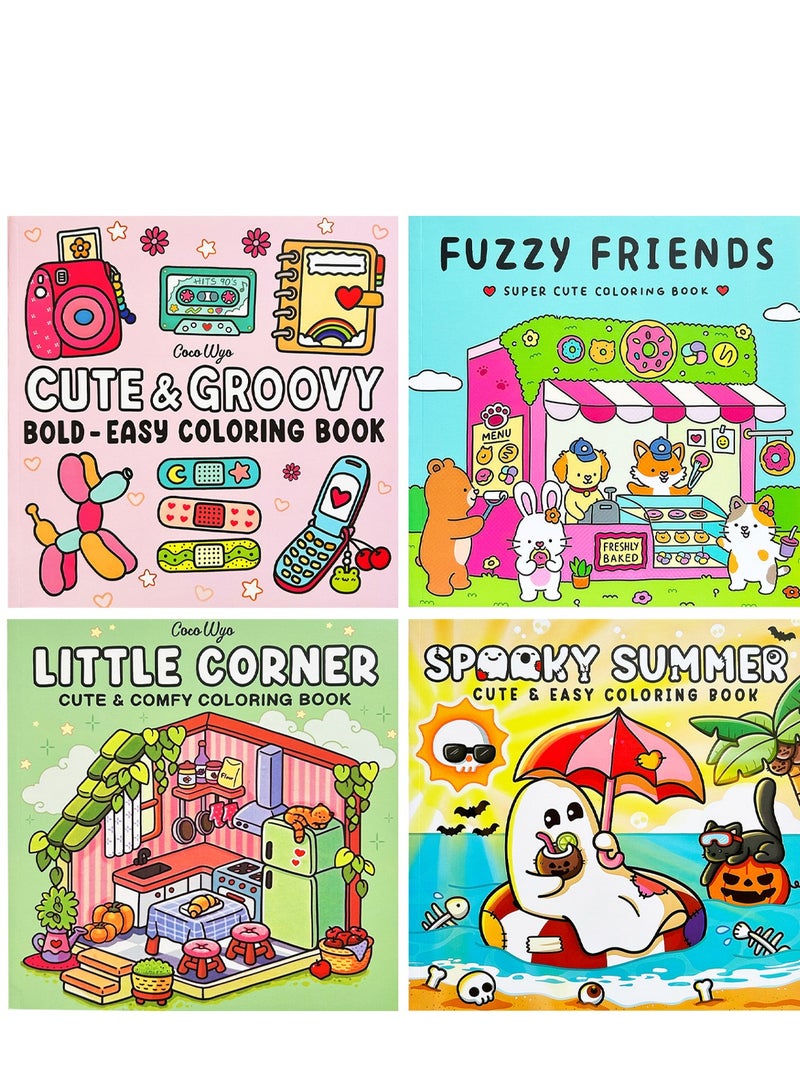 Coloring book with cute girl system and adorable little animals on the inside pages. Safe and environmentally friendly thick paper with opaque ink drawing material, student party doodle, parent-child hand-drawn coloring book, children's day, friend's birthday gift! - Image 5