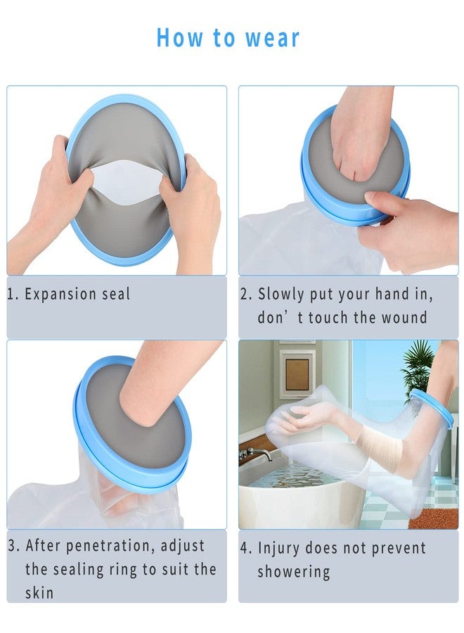 SUPERNIGHT Waterproof Full Arm Cast Cover for Shower Adult, Arm Protector Bag to Keep Wound and Bandage Dry for Broken Hand, Elbow, Wrists, Arms - Image 2