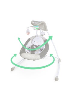 InLighten 6-Speed Foldable Baby Swing with Light Up Mobile - Twinkle Tails