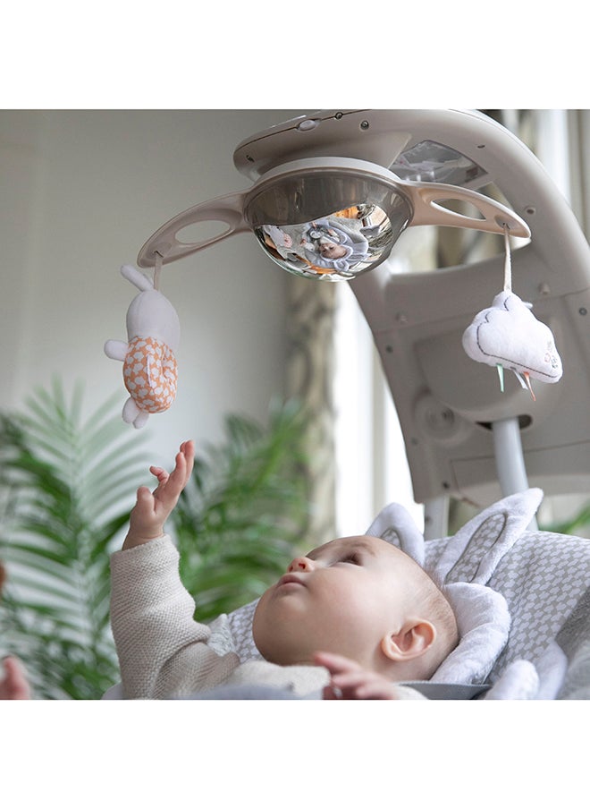 ingenuity - InLighten 6-Speed Foldable Baby Swing with Light Up Mobile - Twinkle Tails - Image 1