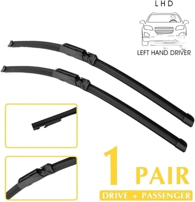 QASULER Car Left Front Wiper Blades for A6 - Image 2