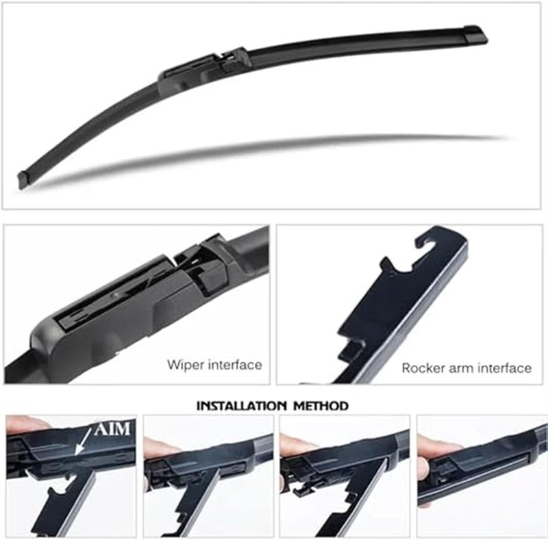 QASULER Car Left Front Wiper Blades for A6 - Image 4