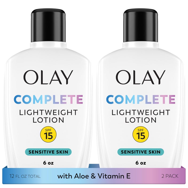 Procter & Gamble Olay Complete Lotion Moisturizer with SPF 15 Sensitive, 6.0 oz each, 2-pack - Image 1