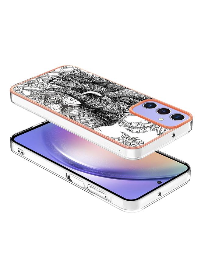 اس-توب جراب لهاتف Samsung Galaxy A16 5G، جراب هاتف IMD مزدوج الجوانب من الرخام المطلي بالكهرباء - Image 4