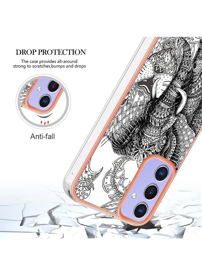 اس-توب جراب لهاتف Samsung Galaxy A16 5G، جراب هاتف IMD مزدوج الجوانب من الرخام المطلي بالكهرباء - Image 5