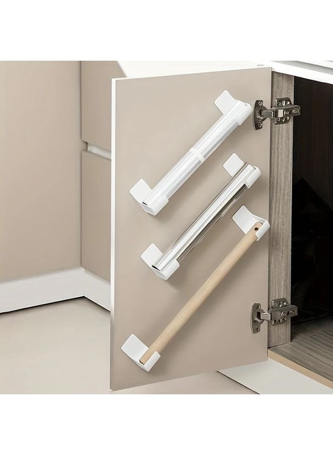 4pcs Gray Kitchen Storage Rack Adjustable No Drilling Required For Cabinet - Image 5