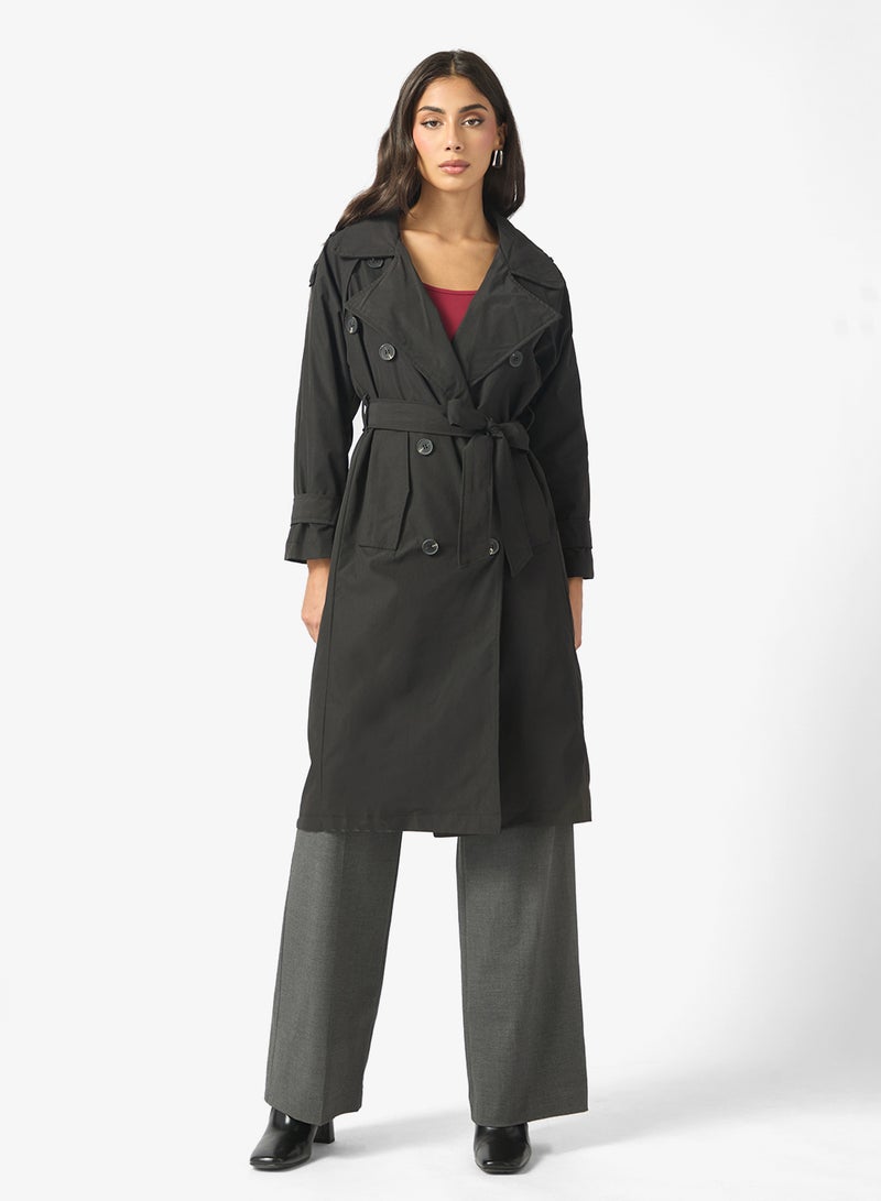 ايلا معطف ترنش متوسط الطول - Image 1