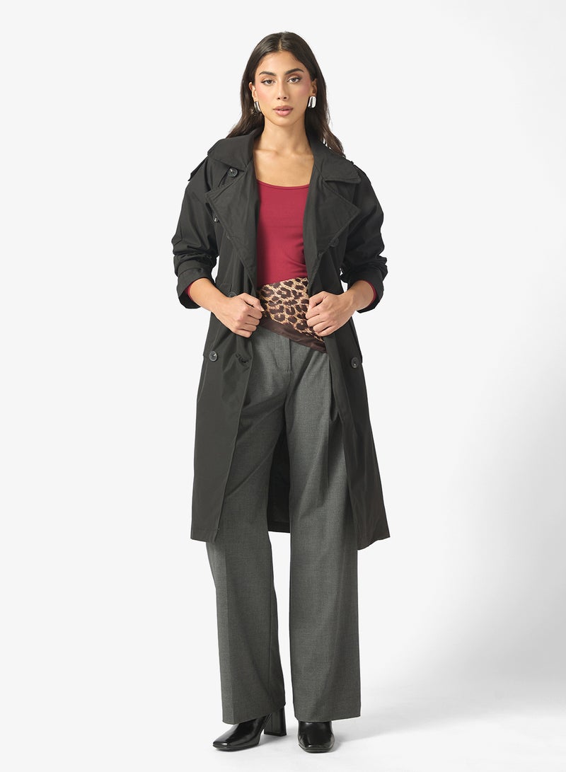 ايلا معطف ترنش متوسط الطول - Image 2