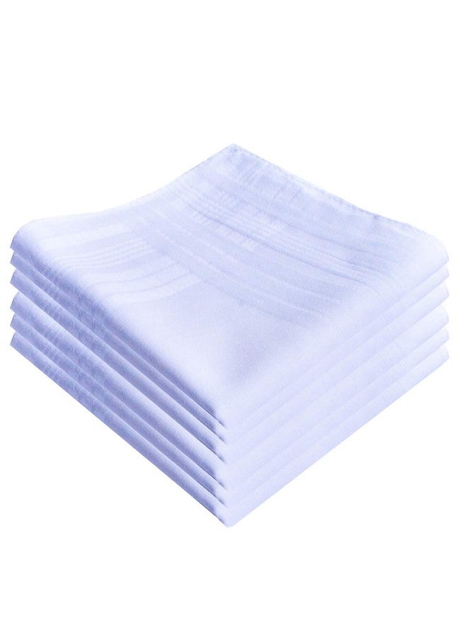 MemoryHanky Men's Pure White 100% Cotton Handkerchiefs Classic Hankies - Image 1