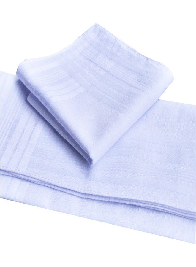 MemoryHanky Men's Pure White 100% Cotton Handkerchiefs Classic Hankies - Image 2