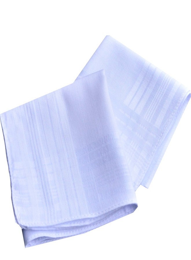 MemoryHanky Men's Pure White 100% Cotton Handkerchiefs Classic Hankies - Image 3