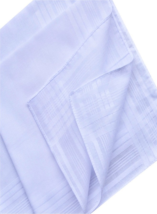 MemoryHanky Men's Pure White 100% Cotton Handkerchiefs Classic Hankies - Image 5