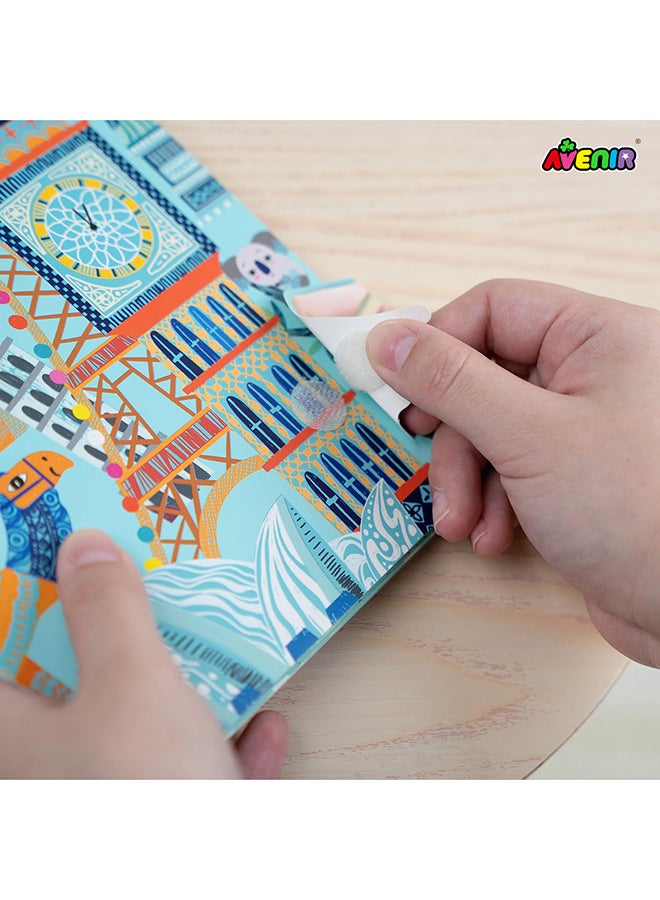 Avenir Let’s Travel Together A5 Scratch Book – Travel the World | Portable Scratch Art Drawing Pad for Kids | Creative On-the-Go Activity for Airplane, Train & Road Trips - Image 5