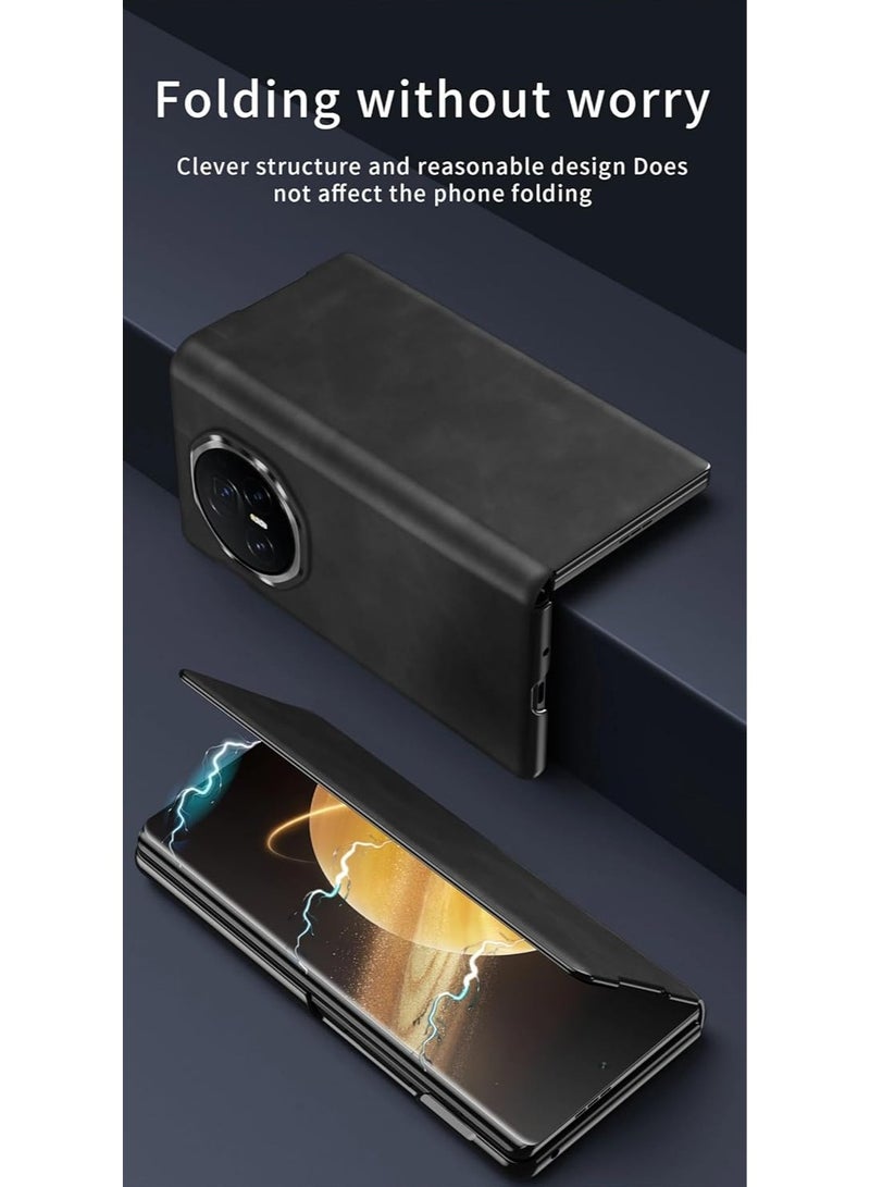 general Case Compatible with Honor Magic V3 Case with Pen and Pen Slot, Leather Case Magnetic Face Cover Book Stand Flip Case All-inclusive Drop-proof Protective Cover - Image 3