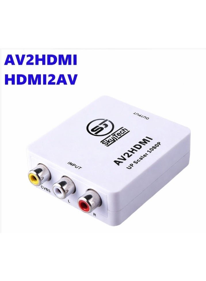 Sky Tech RCA to HDMI Converter with Signal Processing – The Perfect Solution for Poor RCA to HDMI Cable Quality - Image 4