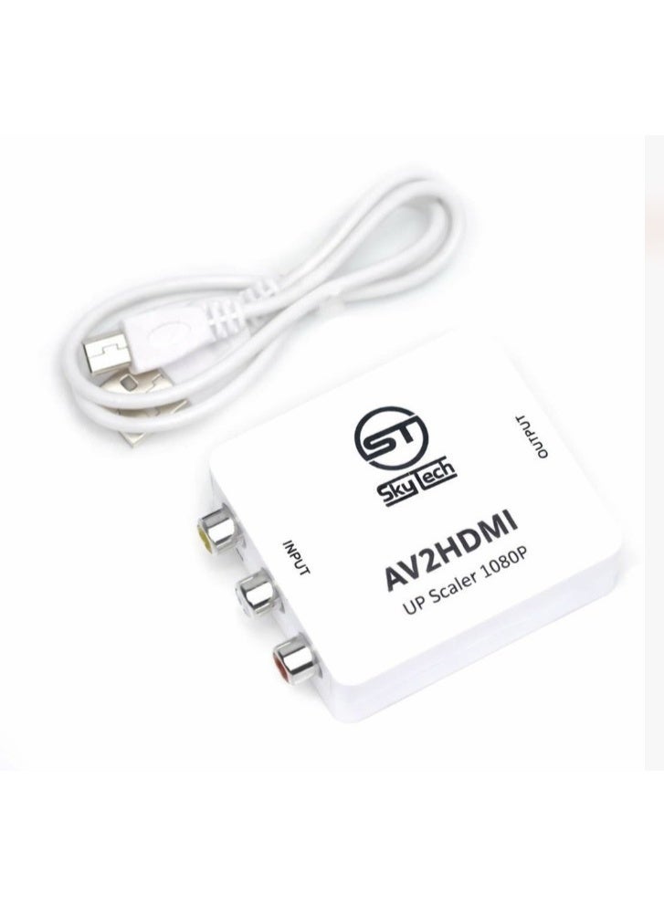 Sky Tech RCA to HDMI Converter with Signal Processing – The Perfect Solution for Poor RCA to HDMI Cable Quality - Image 2