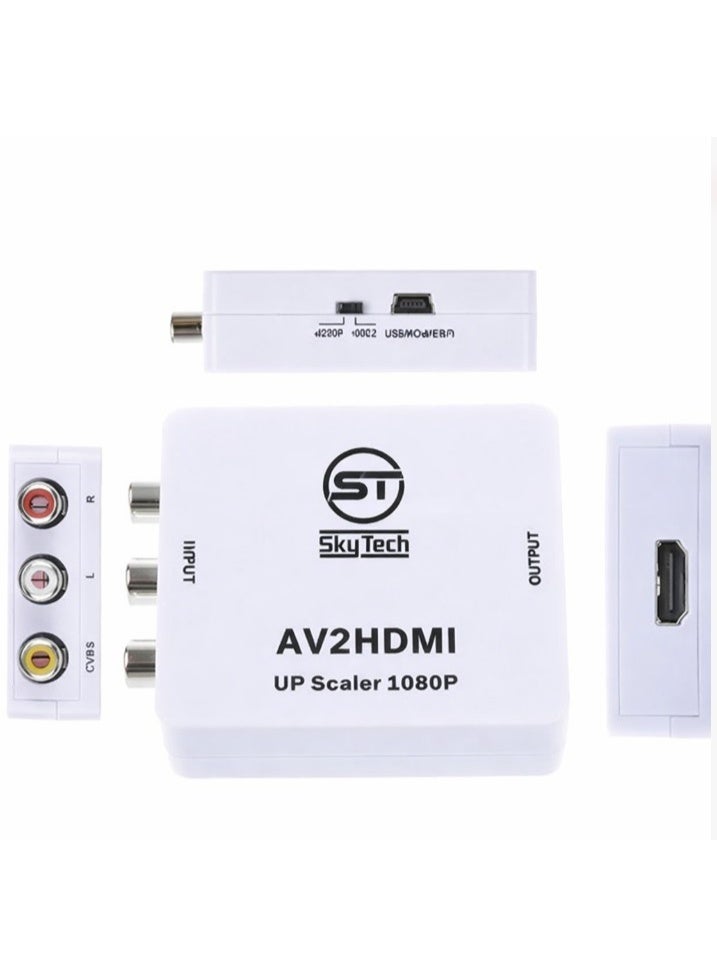 Sky Tech RCA to HDMI Converter with Signal Processing – The Perfect Solution for Poor RCA to HDMI Cable Quality - Image 3