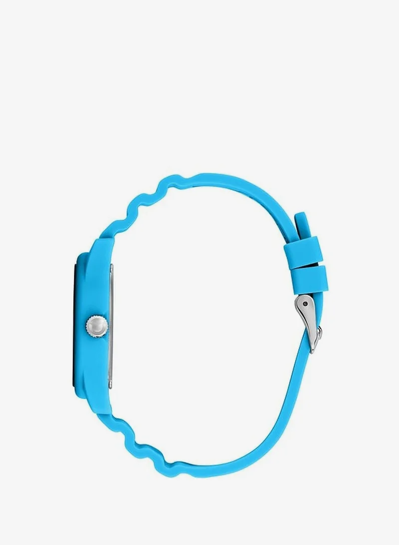 Sector H2O Men's Analog Watch - Multicolour Matt Dial, 41mm Stainless Steel Case, Light Blue Silicone Strap, Quartz, 50M Water Resistant - R3251318006